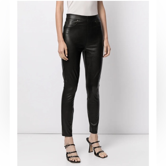 Spanx Faux Leather High Rise Skinny Pants - Picture 3 of 16